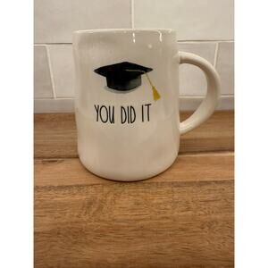 Rae Dunn Artisan Magenta YOU DID IT Graduation Cap Mug‎